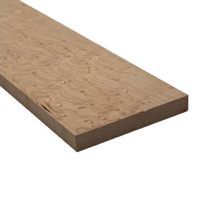Pack of 3, Birdseye Maple Thin Dimensional Lumber Board Wood Blanks 1/4"x2"x16"