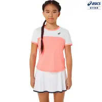 在飛比找momo購物網優惠-【asics 亞瑟士】女童 短袖上衣 女童 網球 上衣(20
