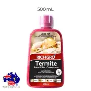 Richgro Termite Ant Killer Concentrate Liquid Solution Spider Cockroach 500mL