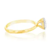 Luminesce Lab Grown 14ct Yellow Gold 1 Carat Oval Certified Solitaire Engagement Ring, L