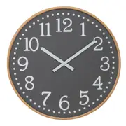Amalfi Thomas Wall Clock Large Quartz Battery Operated Clock Home Decor Light Grey