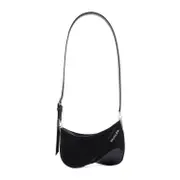 [Mugler] Mugler-Black Cotton Curve Bag-Donna OS STAND