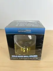 NEW Ultra Pro Baseball Gold Base Display Case Ball Holder