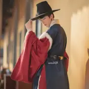 Men Traditional Korean Robe Ming Dynasty Retro Oriental Costume Cosplay Costume