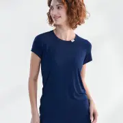 Women&#039;s Modal Slim Sleep Tee - Navy / L
