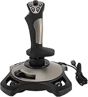 PC Flight Joystick Control, USB Wired Flight Stick with Vibration Function and Throttle Control, Universal Simulation Controller Joystick for PC/Computer/Laptop, 7/8/10/11
