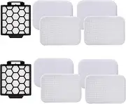 HIMrHEPA 2 HEPA + 4 Foam & Felt Filters for Shark Navigator Pet Plus NV150,NV151,NV251,NV255 and Zero-M Self-Cleaning Brushroll Pet Pro ZU60, ZU62, ZU62C Vacuum,Replacement Parts 1238FT60 &1239FT60