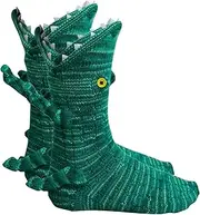 [Honganda] Funny Animal Socks for Women Novelty Crocodile Floor Socks Christmas Creative 3D Knit Sock Funky Shark Socks