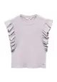 Frills Cotton T-Shirt