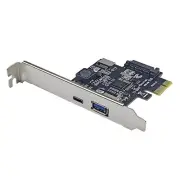 PCI-E 1X to USB3.2 GEN1 USB-A+Type-C+TYPE-E Front Adapter Card PCIe to3933