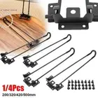 1/4Pcs Metal Foldable Table Legs Home Bench Dining Desk End