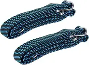Toddmomy Elastic Lashing Straps Hooks 2 Pack Binding Straps for Secure Cargo Luggage Transport