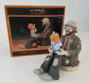 Flambro Clown Emmett Kelly, Jr. Collection, #9815, THE EMMETT'S FAN NIB