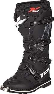 TCX mens Biker BootsMotorcycle Boot, Black, 12.5