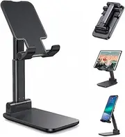 Generic Portable Mobile Phone Desk Stand Foldable, Universal Cellphone Stand Compatible for All Mobile Phones and Ipads. (Black 1 pcs)., FDPS 1995