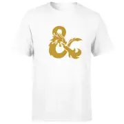 Dungeons & Dragons Ampersand Gold Men's T-Shirt - White