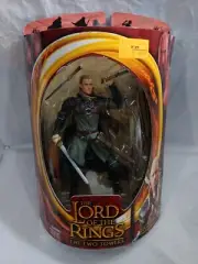 LEGOLAS with Rohan Armor LOTR The Two Towers ToyBiz 2002 New Sealed LC