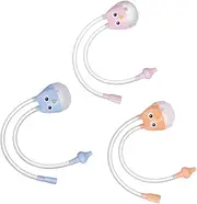 ANDRESLAD 3pcs Pp Silicone Snot Remover Sucker Nose Sucker Fess Easy to Use Essential for Baby Care