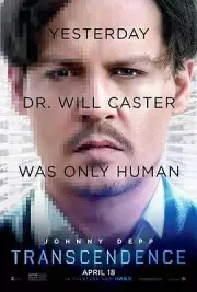 Transcendence DOUBLE SIDED Johnny Depp ORIGINAL MOVIE POSTER Christopher Nolan B