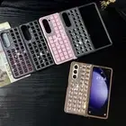 For Samsung Galaxy Z Fold 6 Fold 5 Fold 4/3 Sparkling Shiny Girly Diamond Case