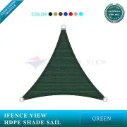 Ifenceview Green Triangle 10'x10'x10' Sun Shade Sail Patio Pool Outdoor Commerce