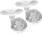 2 Sets Crystal Bubble Balls with Stands Ball Fountain and Fish Tank Accessories for Decor Effortless Setup for Creative Crafting