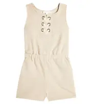 [Chloe Kids] Chloé Kids Cotton fleece playsuit Y 14 beige