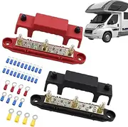 Gupcaqosjw Positive and Negative Bus Bar,48V DC 150A Automotive Battery Busbar Terminal - Stable Current Electrical Supplies for Solar Wiring Automotive Boat RV Applications