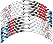 Stripe Stickers Motorcycle Decals Reflective Wheel Decals 12 Strips Stickers Decal Sticker for BMW S1000RR S 1000RR S1000 RR(Color:B)
