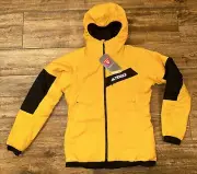 NEW Adidas Terrex Techrock Stretch PrimaLoft Hooded Jacket Womens S SMALL Yellow