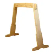 Wooden Chime Stand Professional Gong Stand for Tea Room Classroom Meditation 60x55 cm