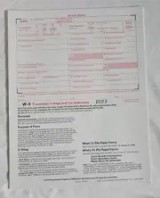 2023 IRS W-3 Transmittal of Wage And Tax Statements