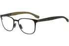 Hugo Boss Eyeglasses 0885 0S3 Matte Brown/Ruthenium Square Optical Frame 54mm