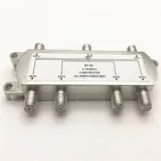 6 Way TV Splitter 5-2400 MHz Coax Cable Adapter For RG59 RG6 HDTV Satellite