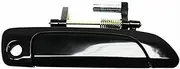 Left Front Exterior Outside Door Handles Black LH Compatible for Honda Civic Sedan 2001-2005(Front Right)