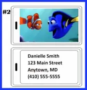 Personalized FINDING DORY NEMO Luggage tag
