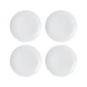 Mikasa Chalk 4 Piece Porcelain Side Plate Set 21cm White