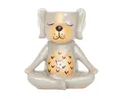 Urban Quirky Puppy 16cm Ceramic Vase Medium Home Decorative Display Grey/Sand