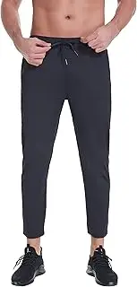 [AbleTree] Mens Stretch Travel Pants 27" Inseam Quick Dry Light Weight Sweatpants Workout Casual Joggers with Pockets