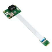 PCIE Riser NGFF M.2 Key A/E to PCI-E Express X1+USB Adapter Riser Card with2575