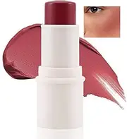 Boobeen Cream Blush stick, Multi Face Blush for Cheek, Lip and Eye, Pigmented Matte Finish for Natural Flush Color, Buildable and Lightweight