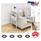 33" Tall Adjustable Height C Table - Versatile Sofa Side Table for Small Spaces