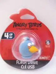 EMTEC - 4 GB USB 2.0 FLASH DRIVE - ANGRY BIRDS "BLUE BIRD" - NEW UNOPENED