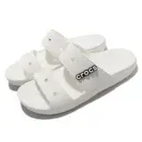 在飛比找遠傳friDay購物優惠-Crocs 涼拖鞋 Classic Sandal 白 男鞋 