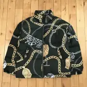 BAPE JEWELS Puffer Down Jacket Green A Bathing Ape Size S
