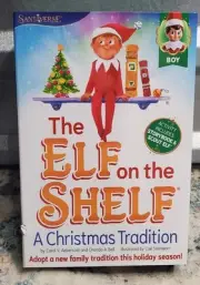 Elf on the Shelf Boy Doll Scout Elf New in Box Book Christmas Tradition Toy
