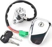 Ignition Key Switches for Suzuki VS400 VS600 VS700 VS750 VS800 VS1400 for Intruder 400 600 700 750 800 1400 37110-38A04 Ignition Switch Fuel Cap Seat Lock Ignition Barrel Key Switch