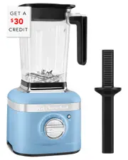 KitchenAid K400 Blue Variable Speed Blender with Tamper with $30 Credit