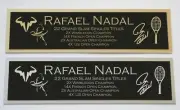 Rafael Nadal nameplate for signed autographed tennis photo ball or case