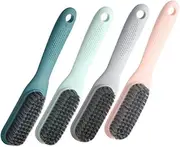 HIAKDOFT 4Pcs Long Handle Cleaning Brush for Shoes Clothes Household Use Durable Plastic Soft Bristles for Dust Removal Portable Design